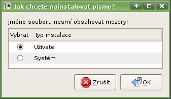 Instalátor písma